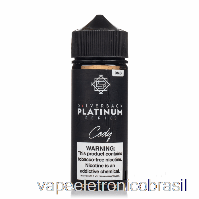 Vape Eletrônico Cody - Silverback Platinum Series - 120ml 0mg